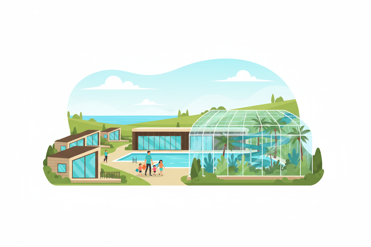 Waar vind je een vakantiepark met subtropisch zwembad?